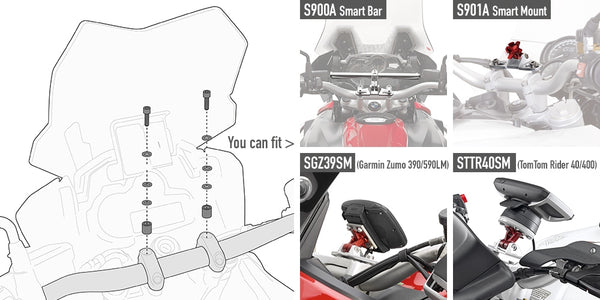 GIVI 03SKIT-KIT TO MOUNT THE S900A/S901A SMART BAR 1