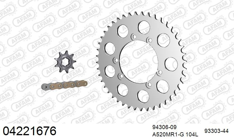 AFAM 520MR2 104 ARS (CLIP) GOLD & SPROCKETS 1