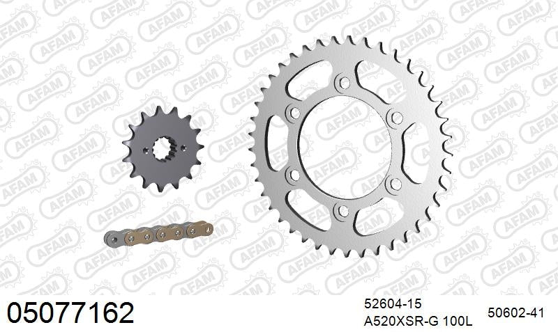 AFAM 520XMR3 100 MRS (RIVET) & SPROCKETS 1