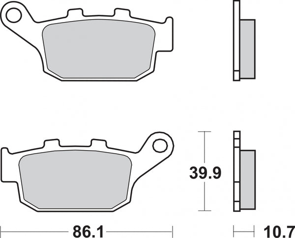 BREMBO 07029CC BRAKE PADS ORGANIC 1