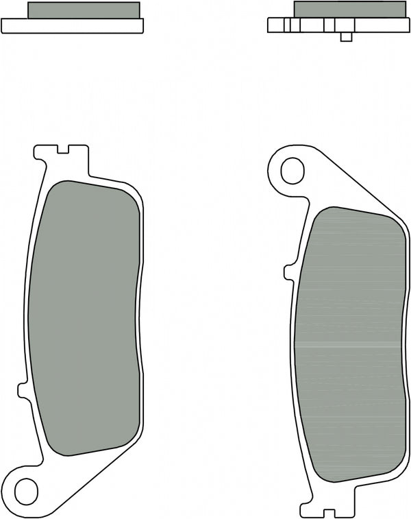 BREMBO 07098CC BRAKE PADS ORGANIC 1