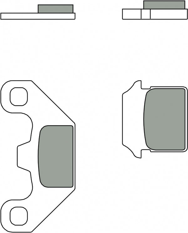 BREMBO 07099CC BRAKE PADS ORGANIC 1