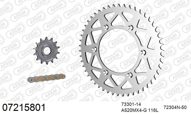 AFAM 520MR2 116 ARS (CLIP) GOLD & SPROCKETS 1