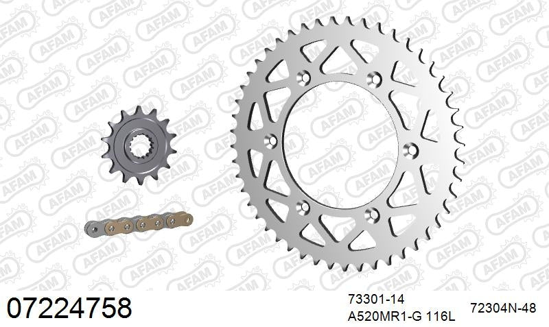AFAM 520MR2 116 ARS (CLIP) GOLD & SPROCKETS 1