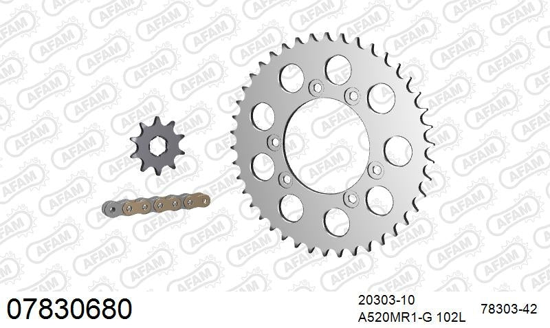 AFAM 520MR2 102 ARS (CLIP) GOLD & SPROCKETS 1
