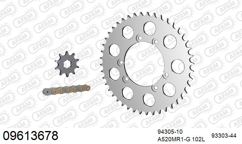 AFAM 520MR2 102 ARS (CLIP) GOLD & SPROCKETS 1