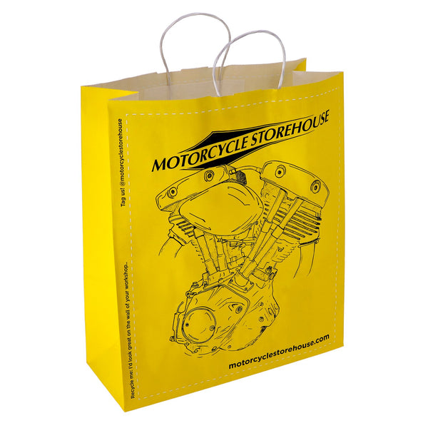 MCS Motorcycle storehouse, logo carrier bag paper 1