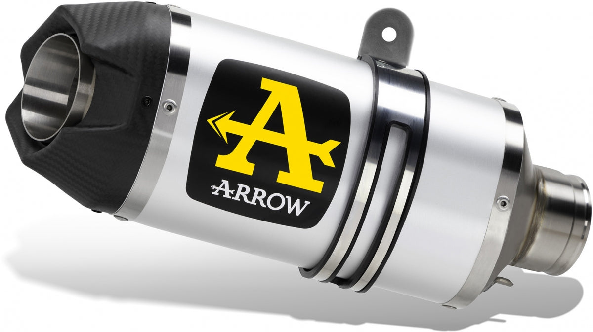 ARROW INDY RACE ALUMINIUM DARK SILENCER CARB END 1