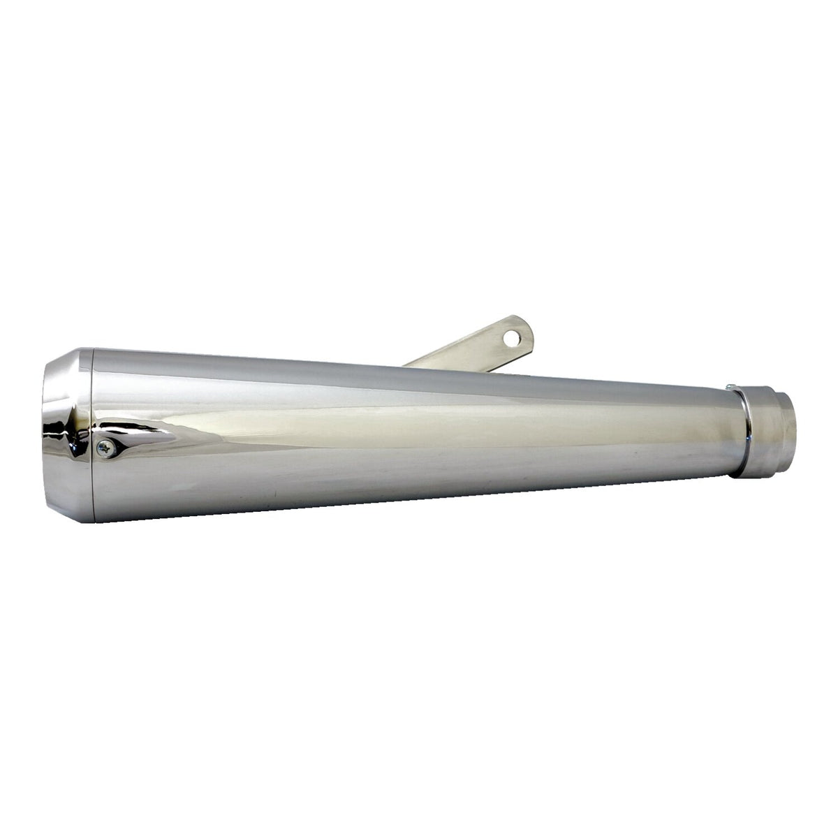 MCS Megaphone universal muffler 16.5" long chrome with TE tip 1