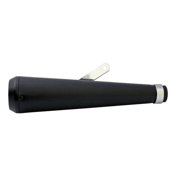 MCS Megaphone universal muffler 16.5" long black with TE tip 1