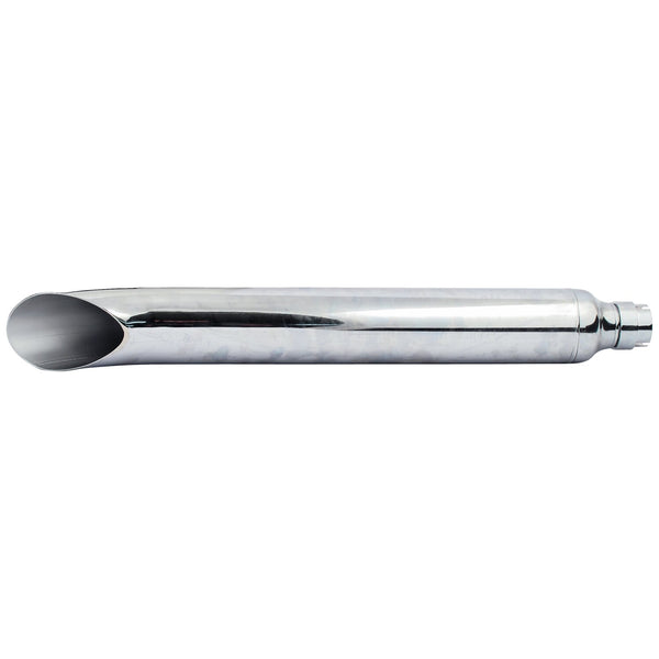 MCS Turn down / turn out universal muffler 27" long chrome 1