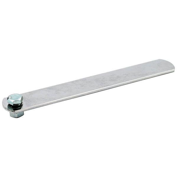 MCS Universal exhaust mount bracket. 8" long, 1 hole 1
