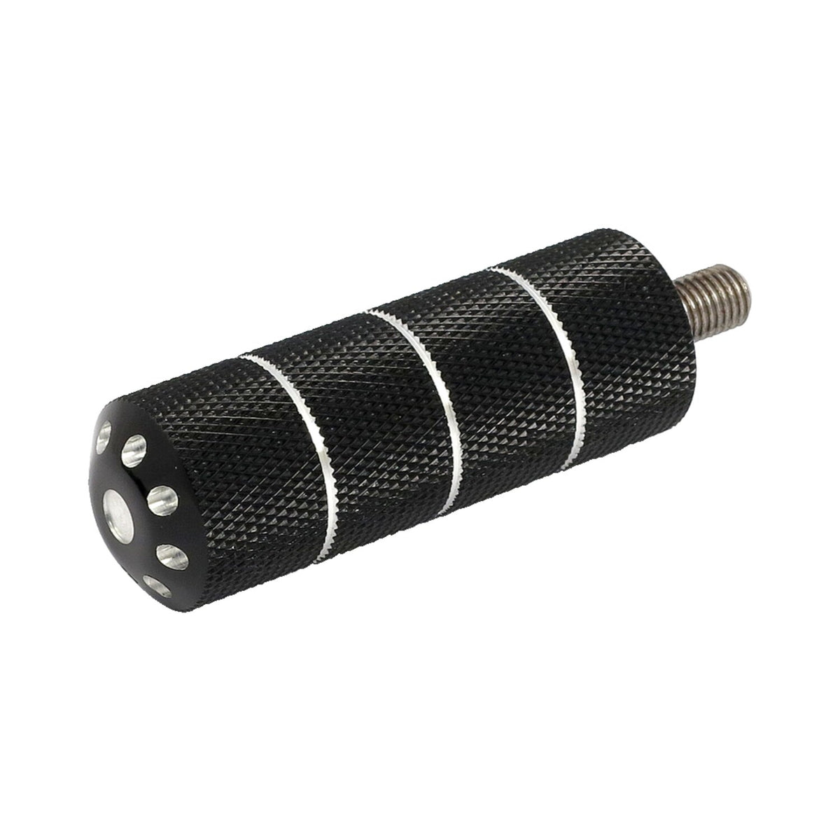 MCS Bomber, shift/brake peg set. knurled. Black cm 1