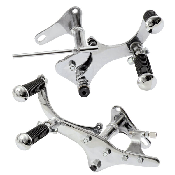 MCS 54-74 XL Sportster forward control kit. Chrome 1