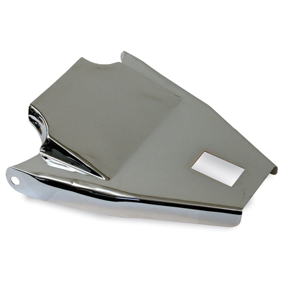 MCS Softail upper frame cover for solo seats. Chrome 1