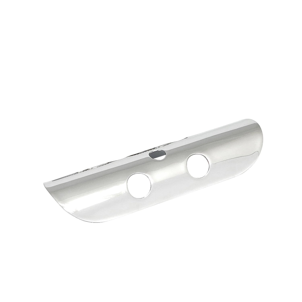 MCS Universal bullet hole heat shield 7" long chrome 1