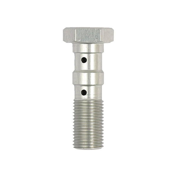 TRW double Banjo Bolt silver anodized M10x1.00 1