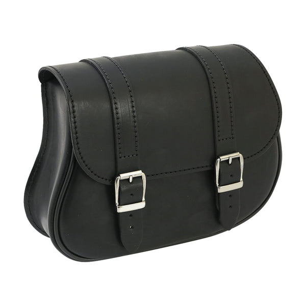 MCS, leather swing arm bag, 5 liter. Black 1