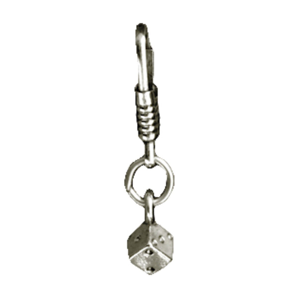 MCS Single dice zipper pull 1