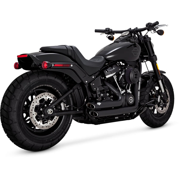Vance & Hines, 2-1/2" Shortshots staggered exh. Black 1