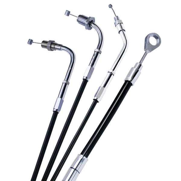 Barnett, throttle (pull) cable. Black. +10" 1
