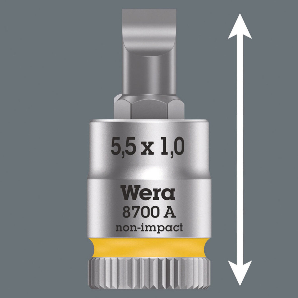 Wera Zyklop 1/4" Slotted socket bit 4