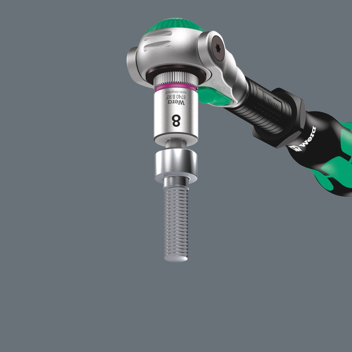 Wera Zyklop 3/8" Hex socket bit w/ holding function US sizes 2