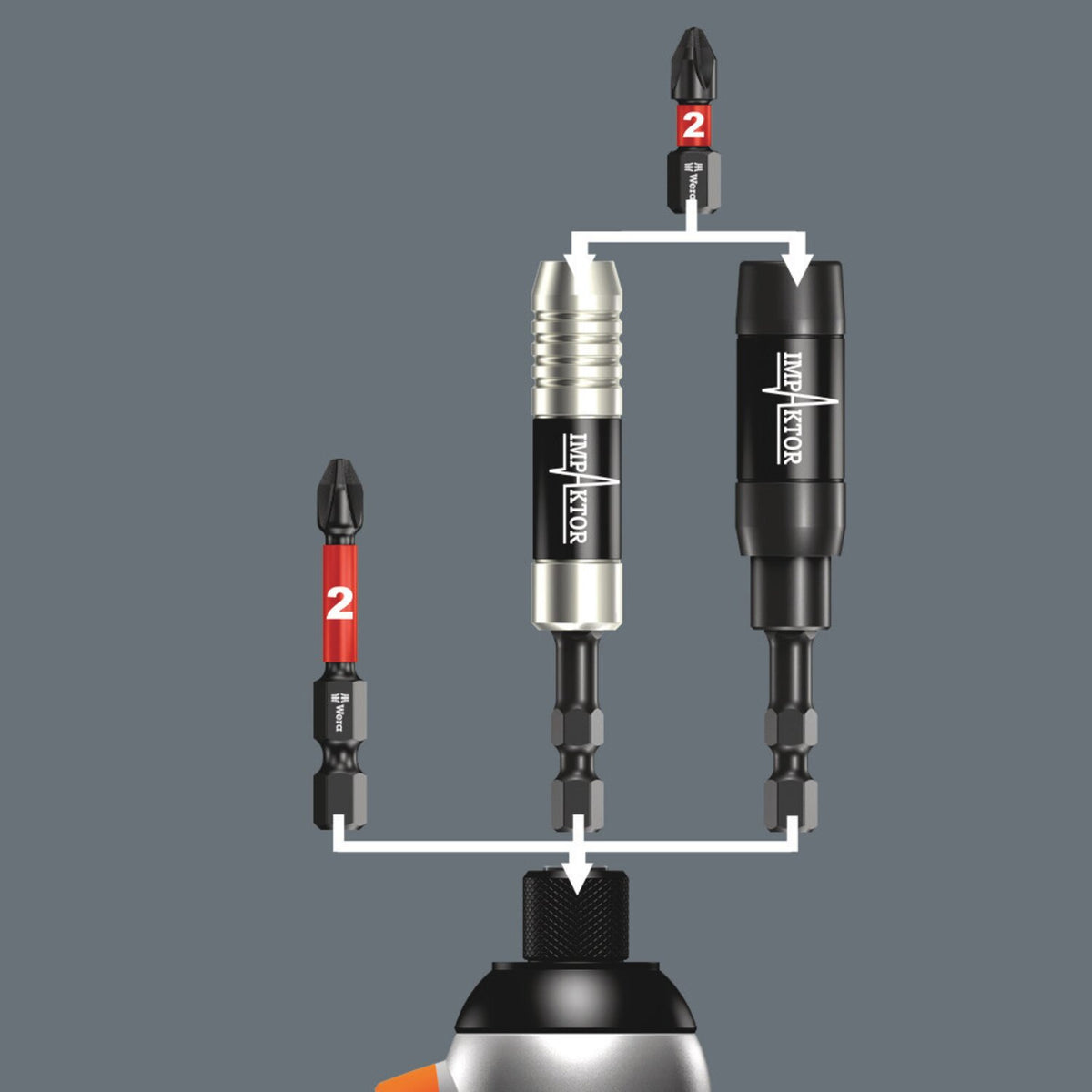 Wera 1/4" bit holder Impaktor 5