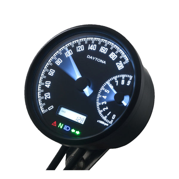 Daytona, Velona speedo & tachometer 80mm 200 Kmh/9000rpm 1