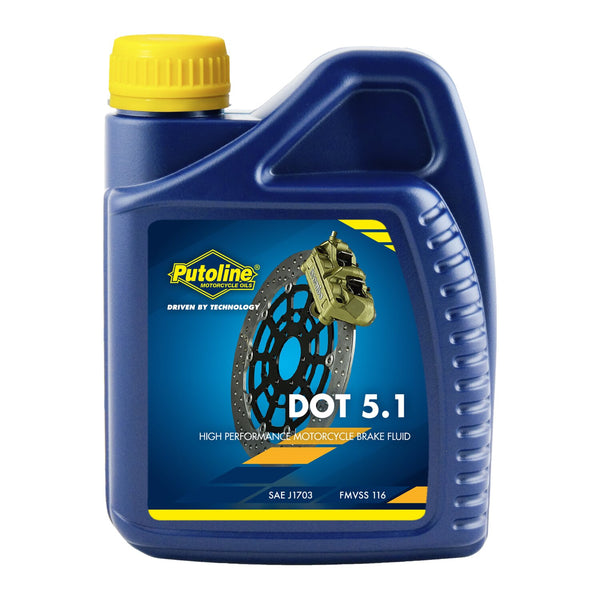 Putoline, DOT 5.1 brake fluid. 500cc 1