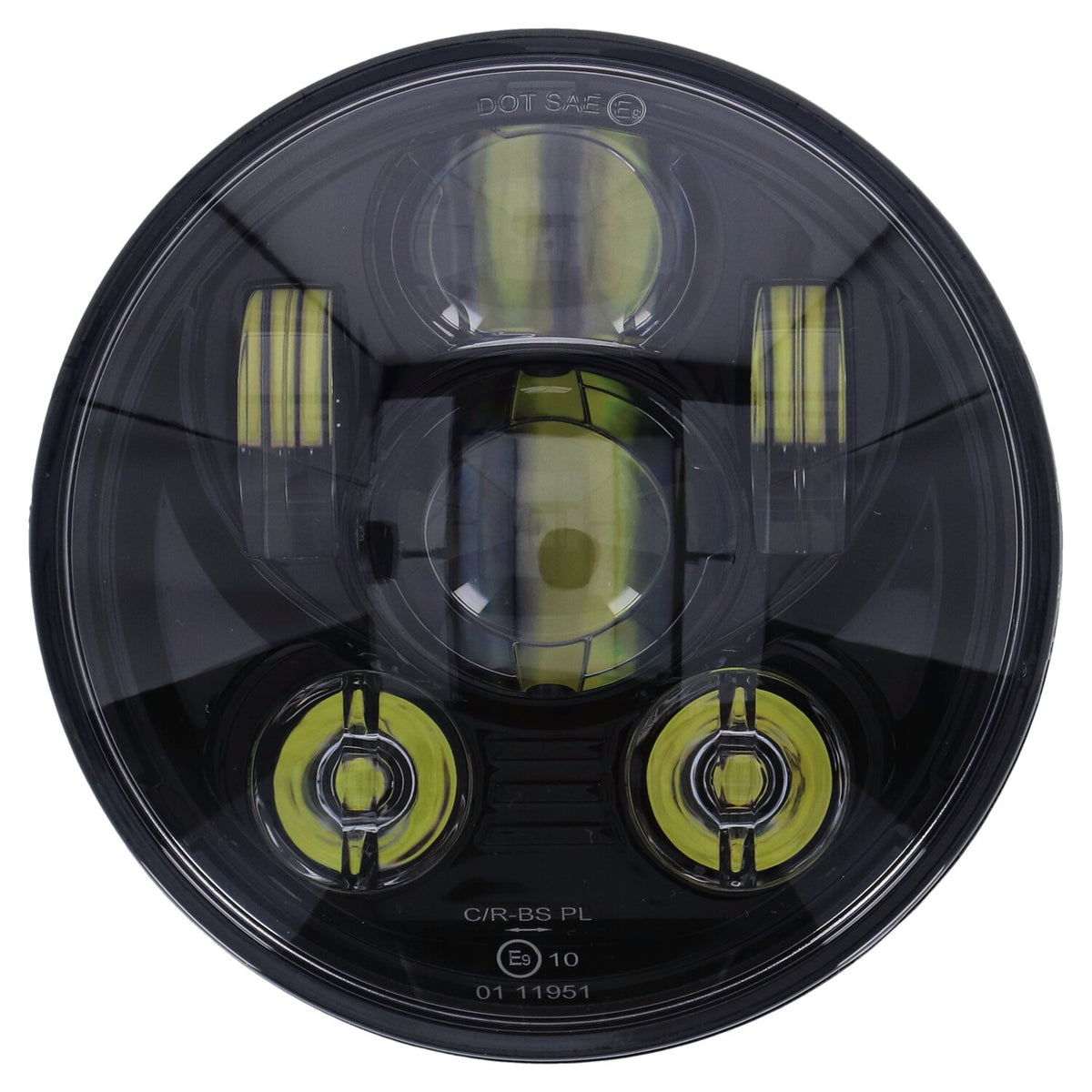 MCS Bright, 5-3/4" LED headlamp unit. Black 1