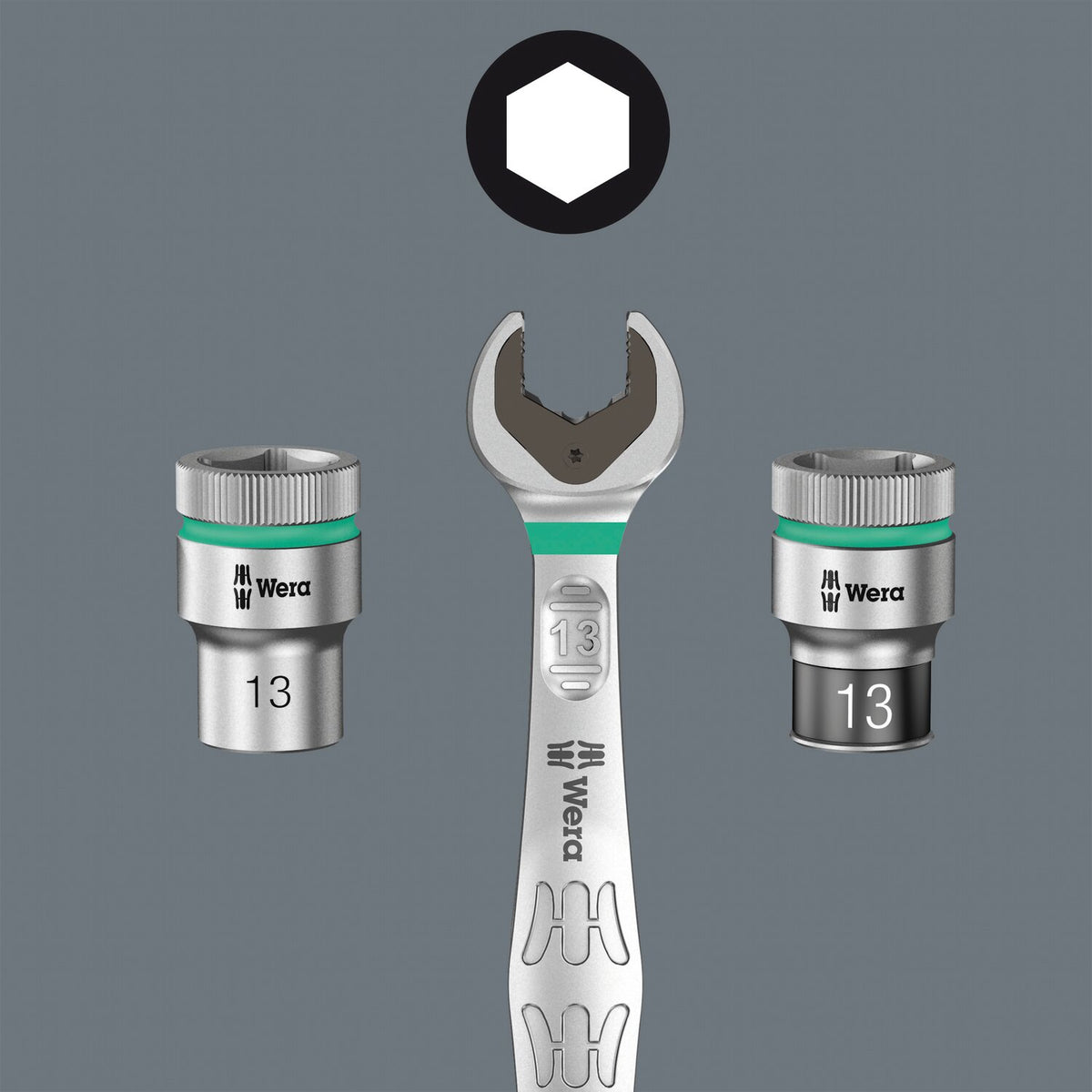 Wera wrench open/box end set 5-pc Joker 6003 series -US size 6