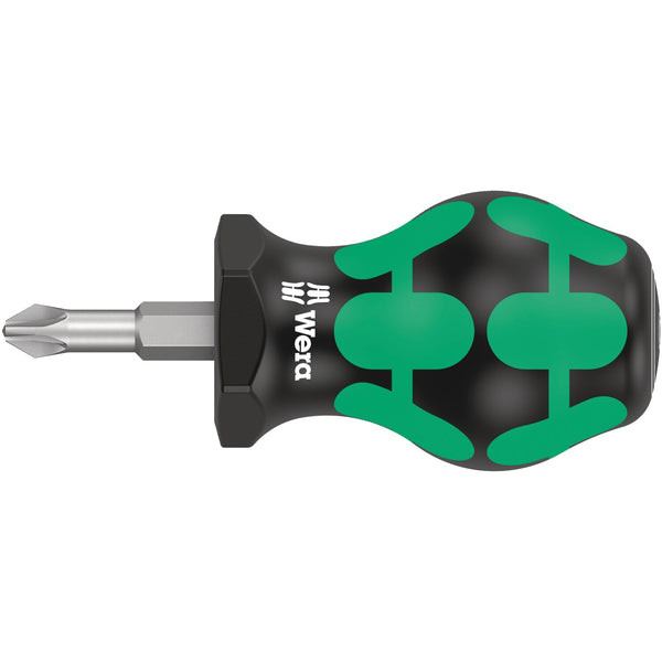 Wera Stubby screwdriver series 355 PZ2 for Pozidriv screws 1