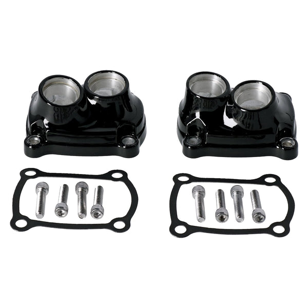 MCS M8 tappet block cover set. Black 1