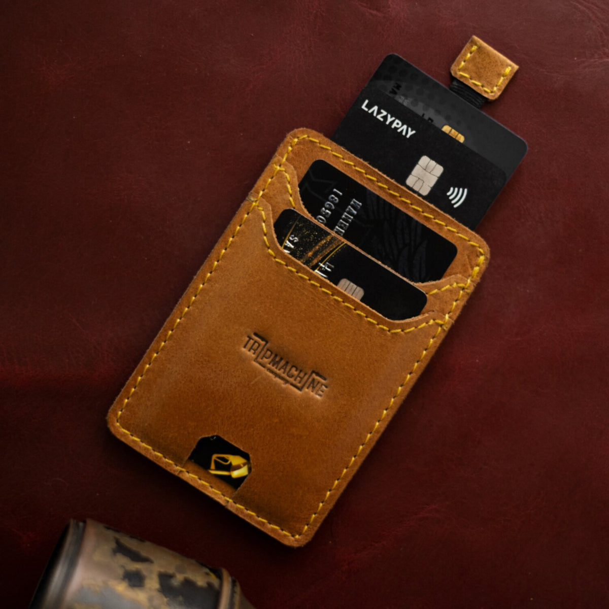 Tripmachine Trip Machine Wiberg cardholder vintage tan 3