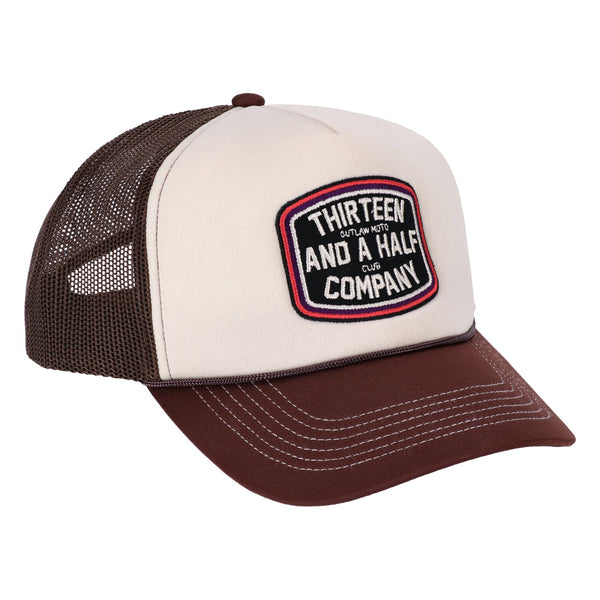 13 and a half company 13 1/2 Outlaw Club trucker cap brown 1