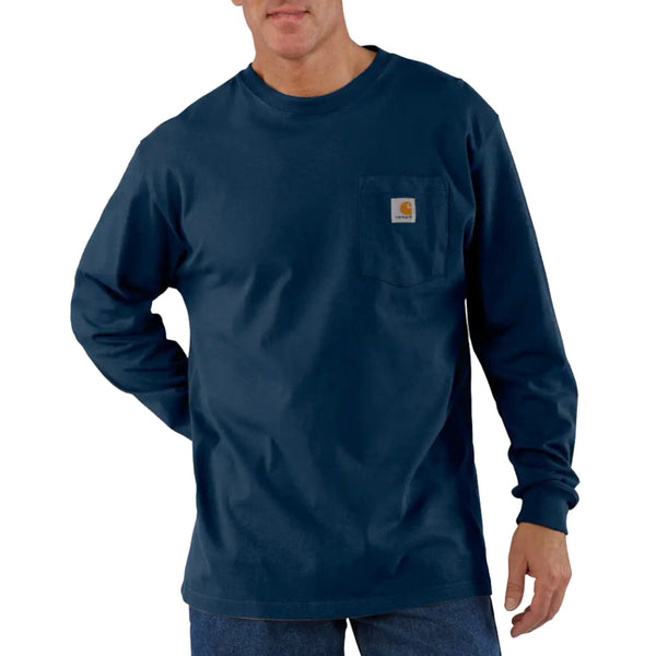 Carhartt Pocket long sleeve navy 1