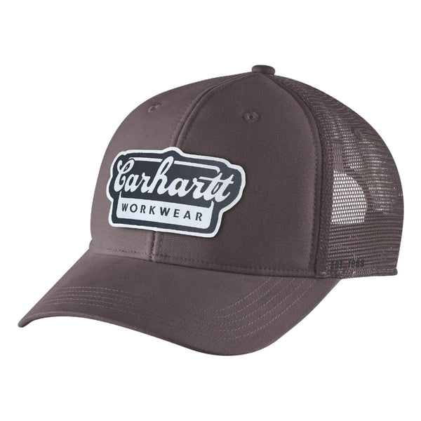 Carhartt Twill Mesh-Back Script cap dark sepia 1