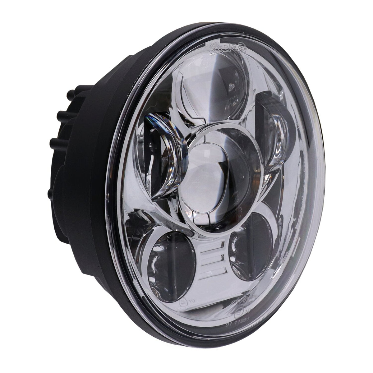 MCS Bright, 5-3/4" LED headlamp unit. Chrome 2
