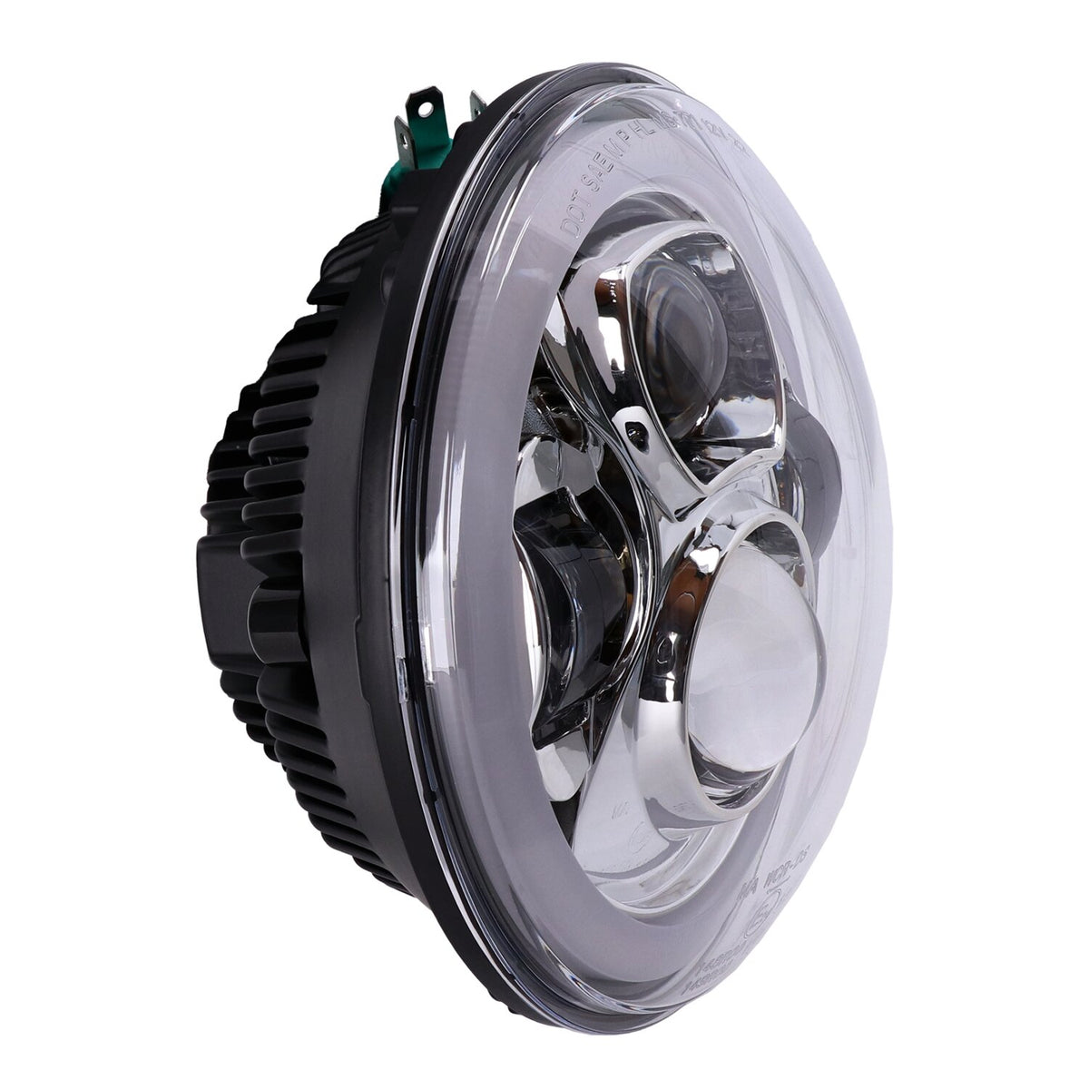 MCS Bright, 7" Doubler LED headlamp unit. Chrome 2