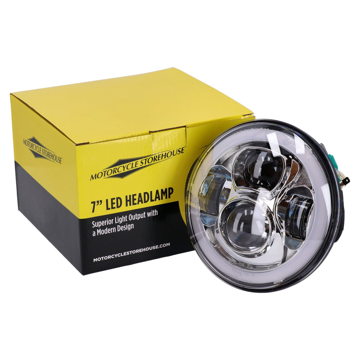 MCS Bright, 7" Doubler LED headlamp unit. Chrome 6