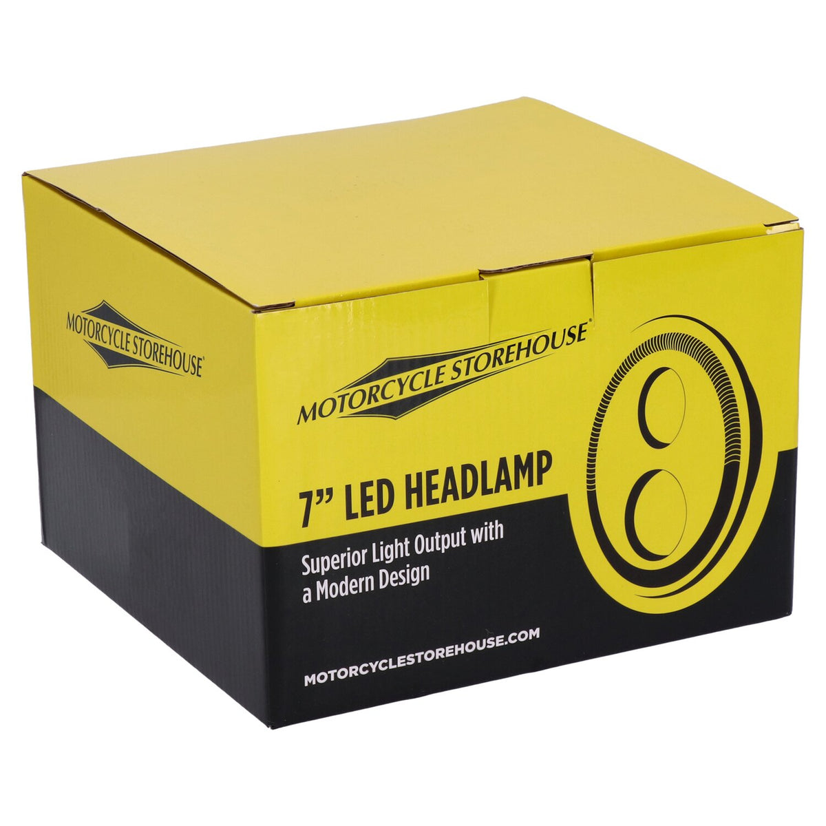 MCS Bright, 7" Doubler LED headlamp unit. Chrome 7