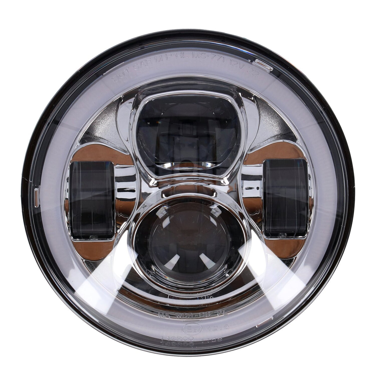 MCS Bright, 7" Doubler LED headlamp unit. Chrome 1