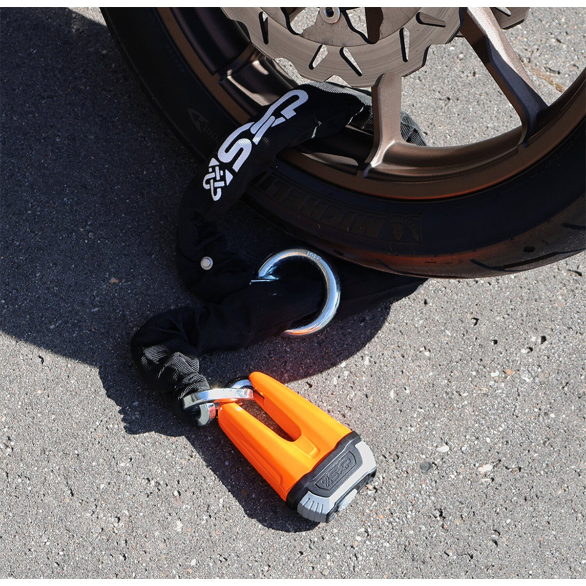 SXP, MP04 disc lock. Neon orange/red 4