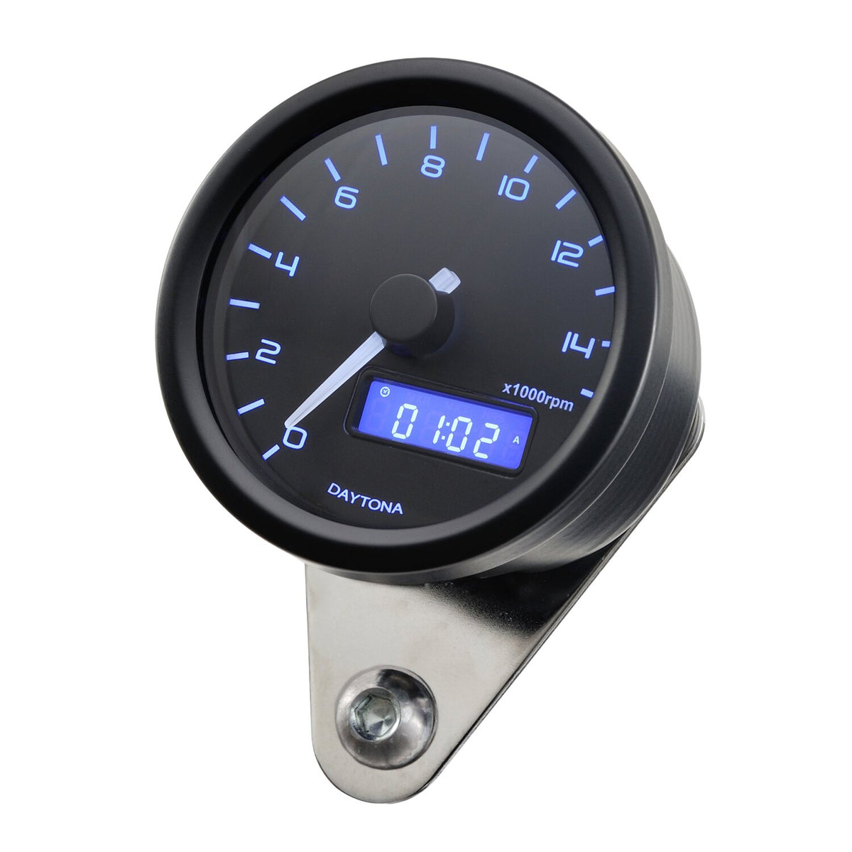 Daytona Velona, 60mm tachometer 15.000 RPM. Black 1