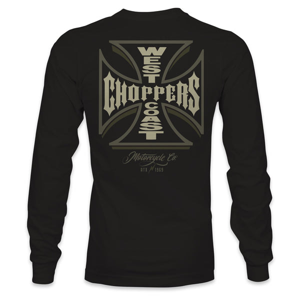 West Coast Choppers WCC Gangscript long sleeve black 1