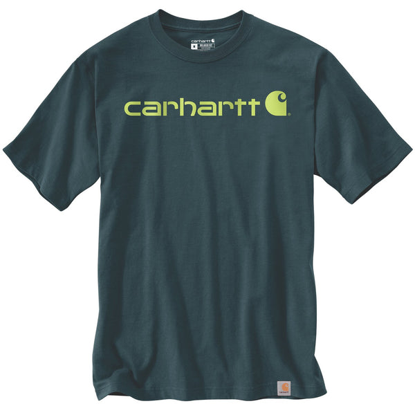 Carhartt Dearborn Relaxed logo t-shirt Dark harbor teal 1