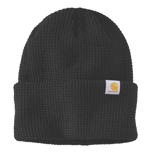 Carhartt Waffle Cuffed Beanie black 1