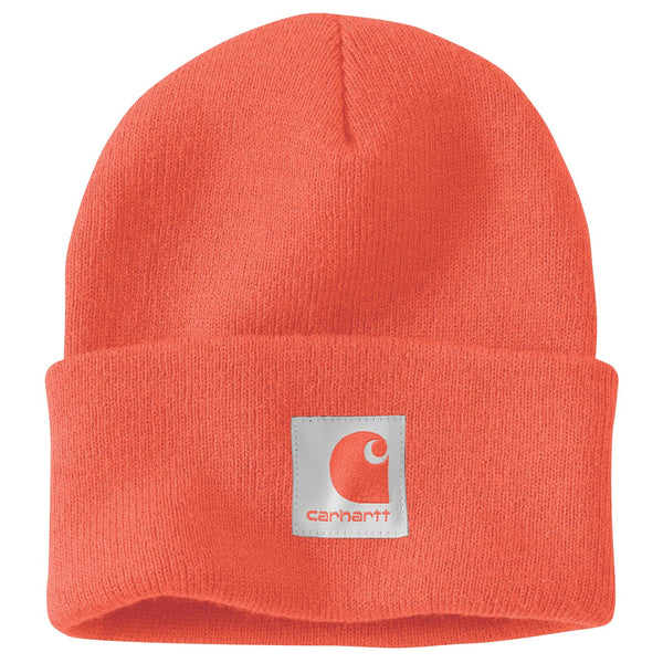 Carhartt Satin Lined Cuffed Beanie power orange 1