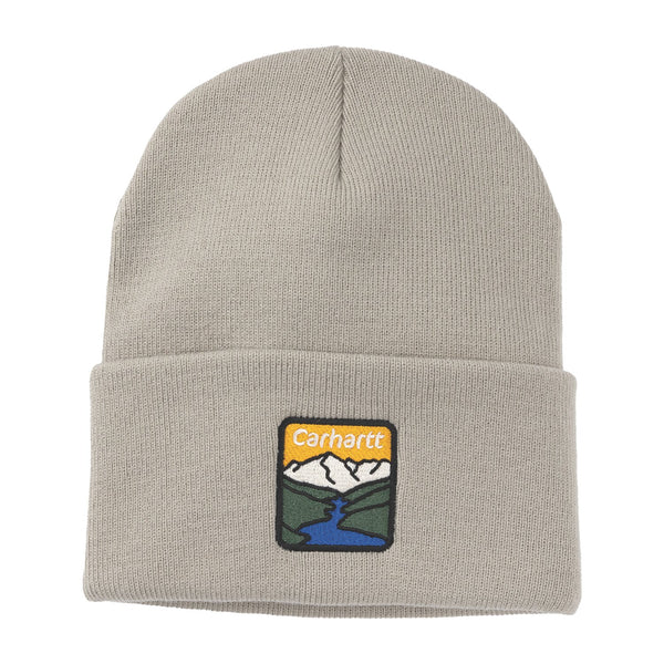 Carhartt River Cuffed Beanie gray dunes 1
